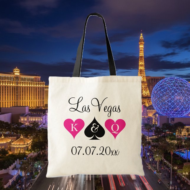 Las bolsas de asas del boda del tema de Las Vegas (Las Vegas wedding tote)