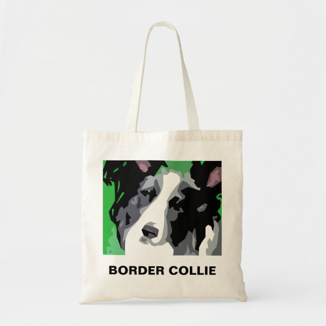 Las bolsas de asas del border collie (Frente)