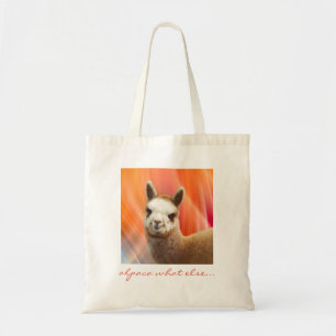 Las bolsas de asas lindas de la alpaca