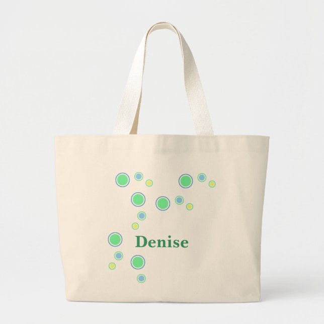 Las bolsas de asas personalizadas con nombres (Frente)