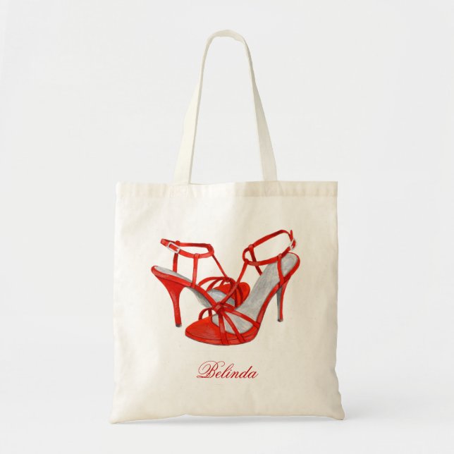 Las bolsas de asas personalizadas de la dama de (Frente)