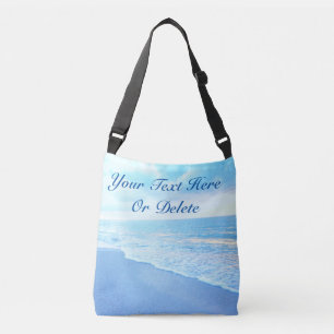 Las bolsas de asas personalizadas turquesa hermosa