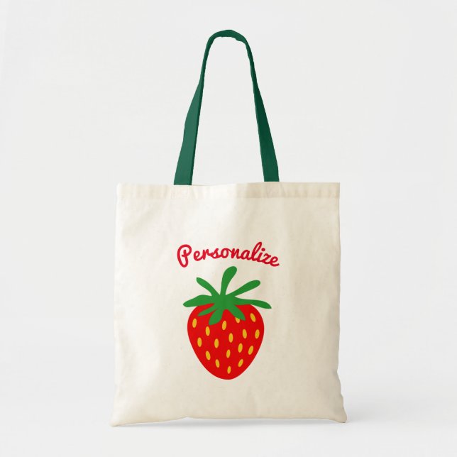 Las bolsas de asas rojas lindas del personalizado (Frente)