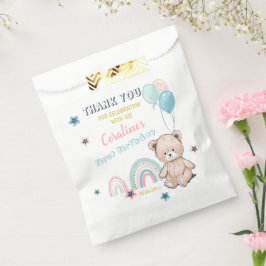 Las Bolsas de Favor de Cumpleaños tienen un oso de