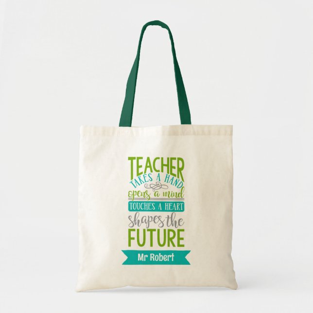 Las bolsas de té personalizadas para profesores da (Frente)