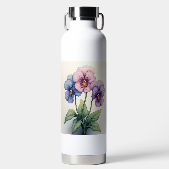 Las botellas de agua de la flor (Delantero)