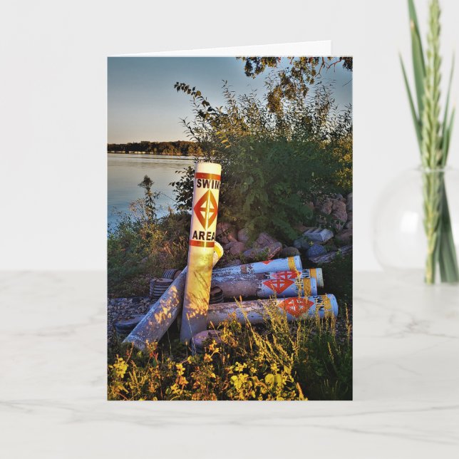 "Las Boyas Hibernan" Tarjeta de Cumpleaños (Anverso)