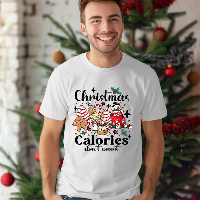 Las calorías de Navidad no cuentan Camiseta de Nav (Subido por el creador)