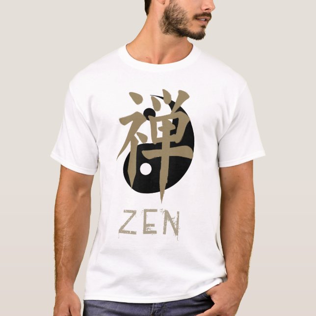 Las camisetas de los hombres de yang del yin del (Anverso)