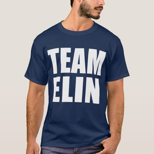 Las camisetas del EQUIPO ELIN, sudan, empaquetan (Anverso)
