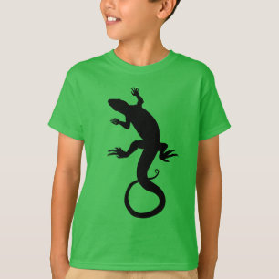 Las camisetas del niño del arte del lagarto y