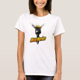 Las camisetas metalizado de las mujeres de los
