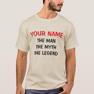 Las camisetas para hombres del hombre el mito la l