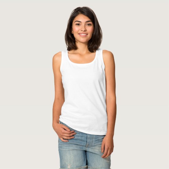 Camiseta de mujer de tirantes básica, Blanco