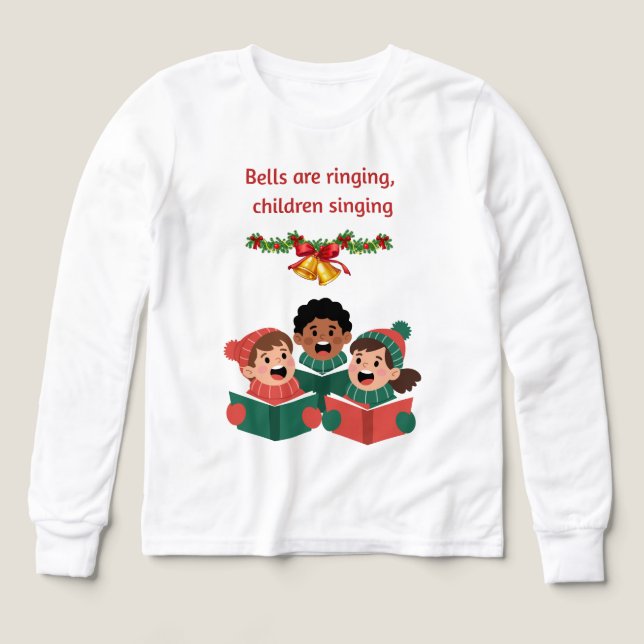 Las campanas están sonando, los niños cantan (Diseño frontal)