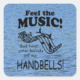 Las campanas Sienten Al Pegatina De Music Square