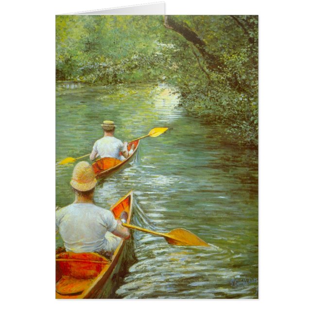 Las canoas, perissoires de Gustave Caillebotte (Frente)