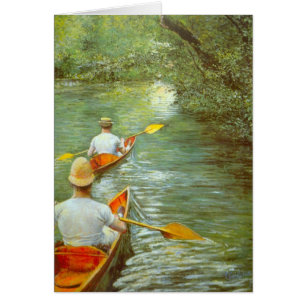Las canoas, personajes de Gustave Caillebotte