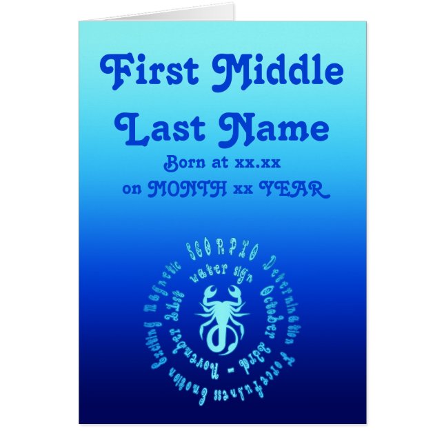 Las características del escorpión personalizan al (Frente)