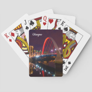Las cartas de juego de Clyde Arc, Glasgow, Escocia