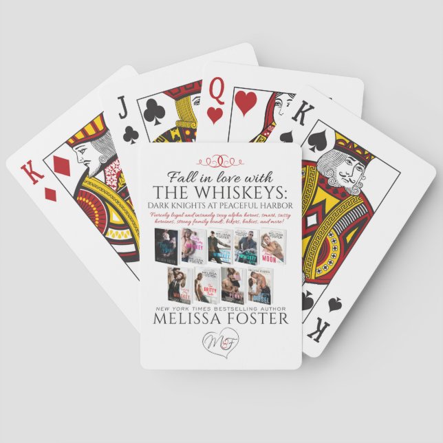 Las cartas de juego de Whiskeys (Reverso)