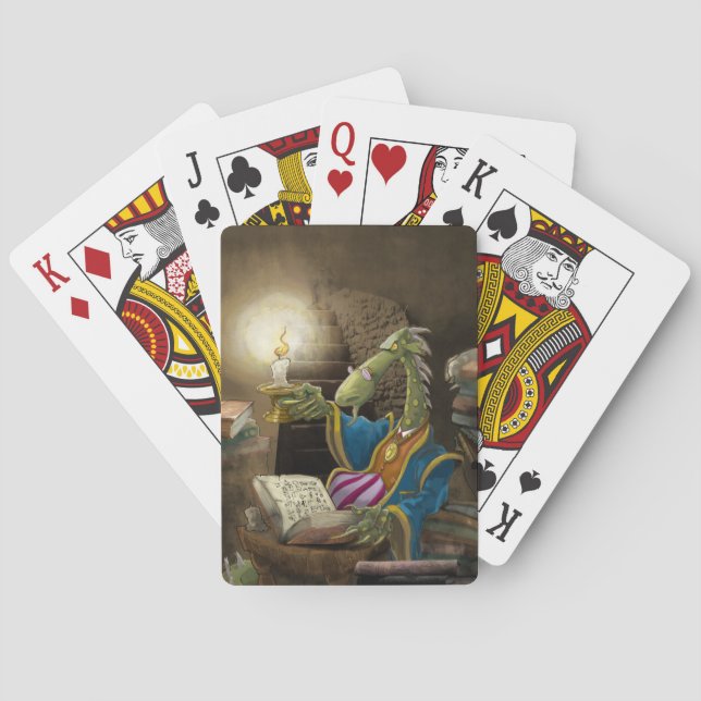 las cartas de juego del dragón (Reverso)