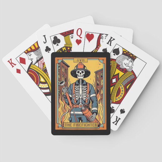 Las Cartas de Tarot de Poker del Esqueleto de Bomb (Reverso)
