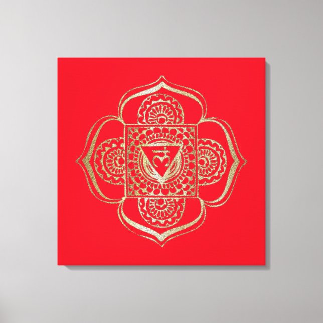 Las Chakras Muladhara - Lienzo envuelto (Anverso)