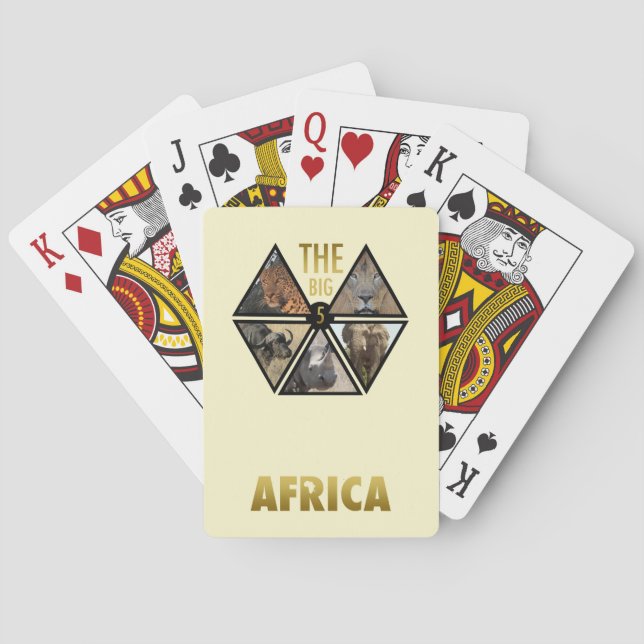 Las cinco grandes cartas de juego de África (Reverso)
