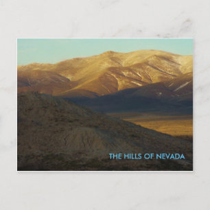 Las colinas de la postal de nevada.
