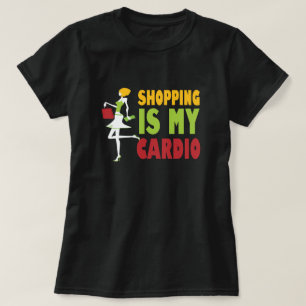 Las compras son mi camiseta divertida cardiia