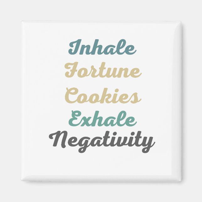 Las cookies de fortuna inhaladas exhalan imanes de (Frente)