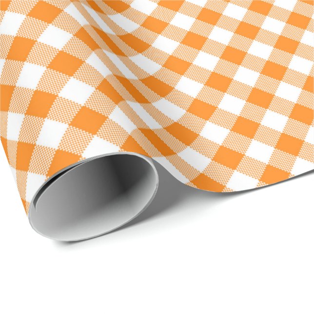 Las costuras coinciden: Papel de regalo de gingham (Esquina del rollo)