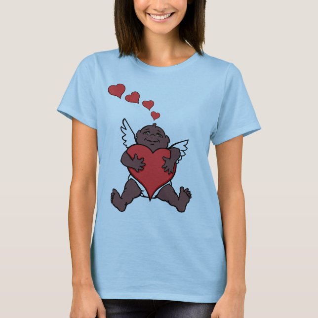 Las cupidas Camisetas de amor de la mujer de San V (Anverso)