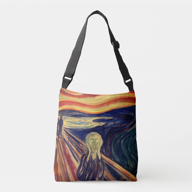Las damas se totan la bolsa con el grito de Munch (Anverso)