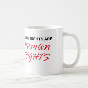 Las derechas de los hombres son taza de los