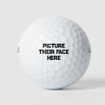 Las divertidas bolas de golf "Imaginen su cara aqu