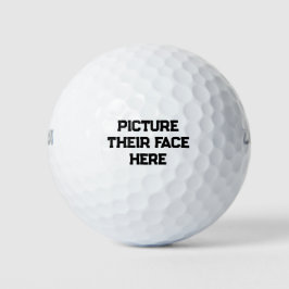 Las divertidas bolas de golf "Imaginen su cara aqu