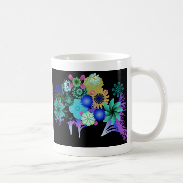 Las duchas de abril pueden taza de Flowers-1coffee (Derecha)