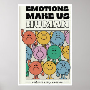 Las Emociones Nos Hacen Humanos - Impresión 11x17
