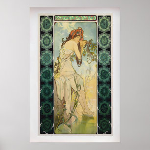 Las Estaciones Verano de Alphonse Mucha  Arte Anti