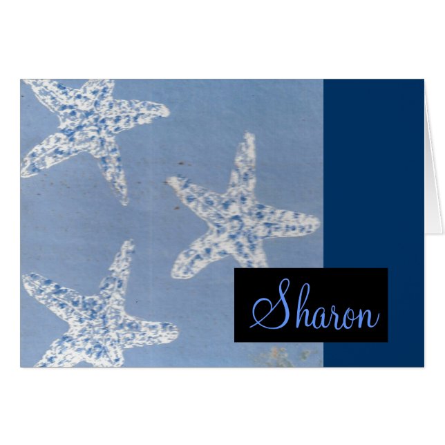 Las estrellas de mar cardan con nombre (Anverso (Horizontal))