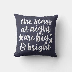 Las estrellas en el Cojín decorativo nocturno de T