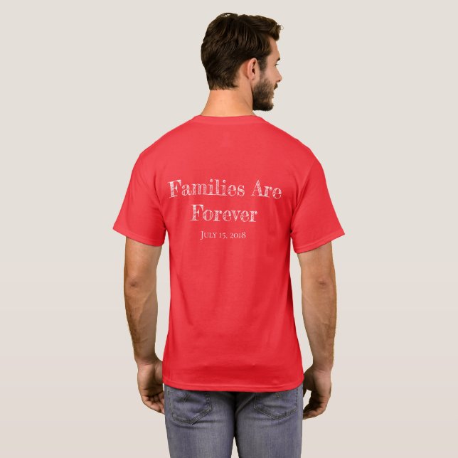 Las familias de camisetas masculinas son para siem (Reverso completo)