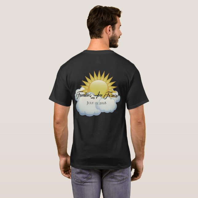 Las familias de camisetas masculinas son para siem (Reverso completo)