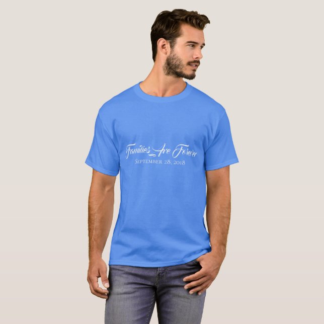 Las familias de camisetas masculinas son para siem (Anverso completo)