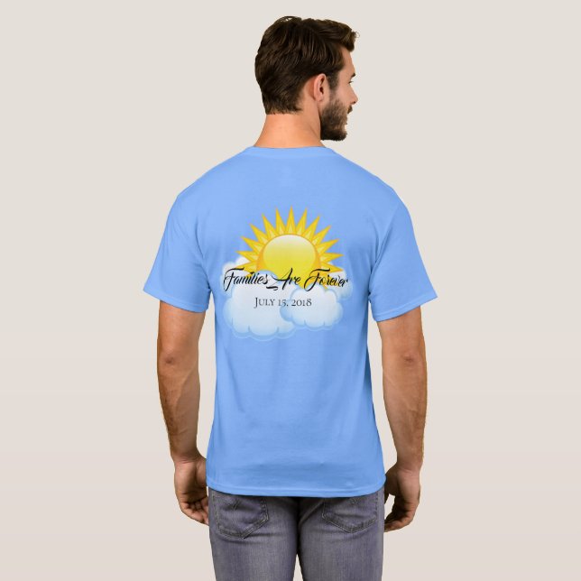 Las familias de camisetas masculinas son para siem (Reverso completo)