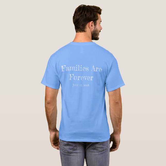 Las familias de camisetas masculinas son para siem (Reverso completo)