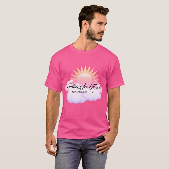 Las familias de camisetas masculinas son para siem (Anverso completo)