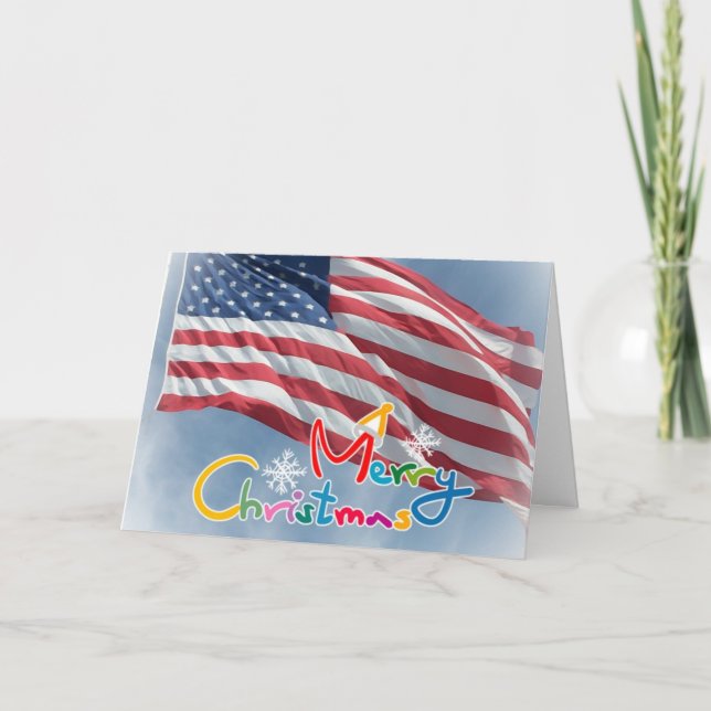 Las Felices Navidad desplegaron la tarjeta del día (Anverso)